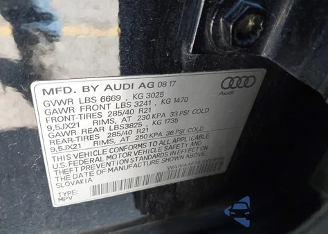 2018 Audi Q7 3.0T Premium from USA, damaged, VIN WA1VAAF73JD008658